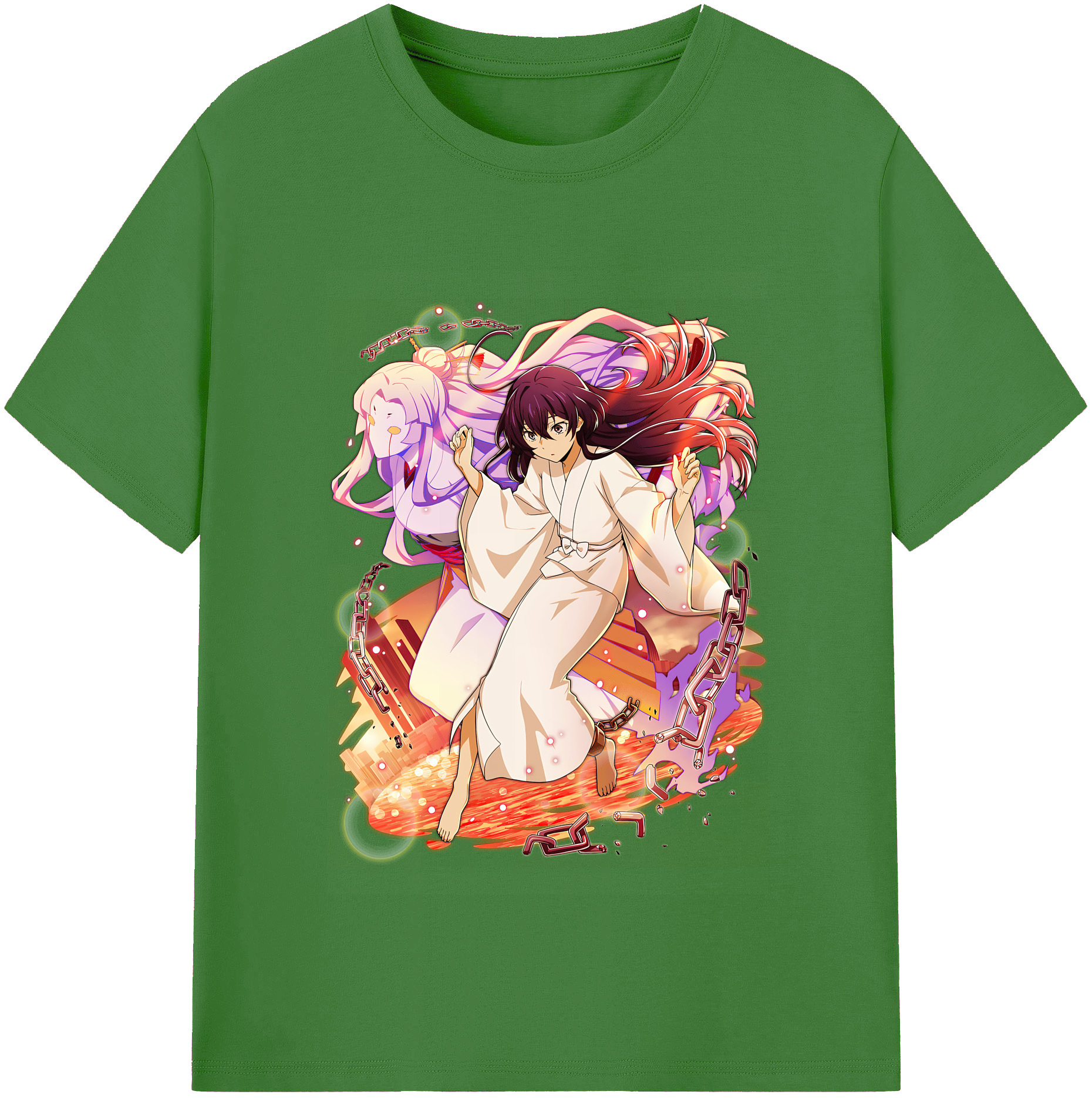 （画像用） 文豪ストレイドッグス Bungo Stray Dogs レディースカジュアルプリントTシャツ（綿100％）